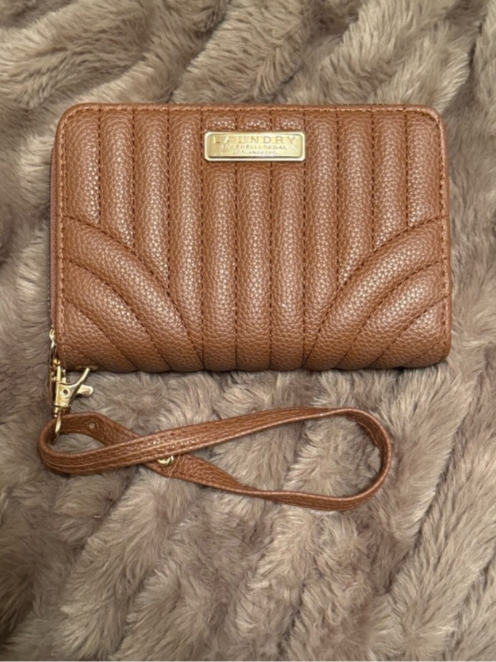 Laundry by Shelli Segal Brown Quilted Women's Wallet